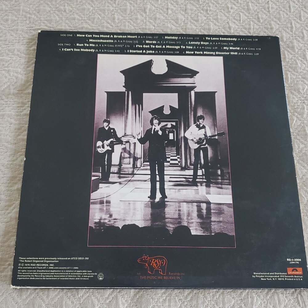 Bee Gees ‎Gold Volume One Vol 1 Vinyl LP Album 1976 RSO ‎Record RS-1-3006 TESTED - Picture 2 of 8